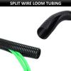 Kable Kontrol Split Wire Loom Tubing 1-1/2" Inch 25 Ft Long - Black Conduit Cover for Cords - Corrugated Tubing and Protector for Automotive Wires - Durable Polyethylene view 2