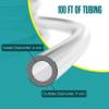 Vinyl Hose, 1/4 Tubing, 1/4 ID x 3/8 OD, Clear Tubing, Clear Hose, 100FT view 2