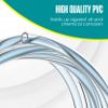 Vinyl Hose, 1/4 Tubing, 1/4 ID x 3/8 OD, Clear Tubing, Clear Hose, 100FT view 3