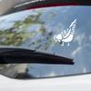 Chicken Vinyl Decal - Backyard Domestic Bird, Farm Animal - White, 4", 5", 6" - Vehicle, Laptop, Any Nonporous Surface, Indoor/Outdoor (6 inches) view 1