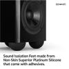 Silicone Speaker Isolation Feet (4-Pack, 2.5")  Large Non-Skid Adhesive Pads for Turntable, Subwoofer & Audio Equipment  Anti-Vibration Damping, 20 Duro Rubber view 3