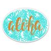 Aloha Tropical - 8" Vinyl Sticker - for Car Laptop I-Pad - Waterproof Decal view 1