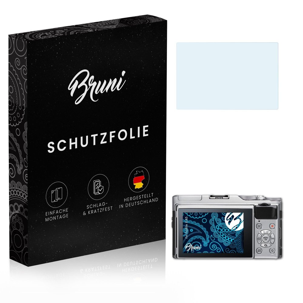 Bruni Screen Protector compatible with Fujifilm X-A5 Protector Film, crystal clear Protective Film (2X)