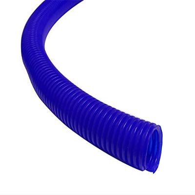 Kable Kontrol Colored Split Wire Loom Tubing 1 Inch 10 Ft Long - Blue Wire Conduit Cover for Cords - Corrugated Tubing and Protector for Automotive Wires Durable Polyethylene