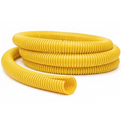 Kable Kontrol Colored Split Wire Loom Tubing 3/4' Inch 25 Ft Long - Yellow Conduit Cover for Cords - Corrugated Tubing and Protector for Automotive Wires Durable Polyethylene