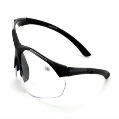 V.W.E. Bifocal High Performance SunGlasses Bifocal - Sun Reader - Clear Lightweight - Half Rimless (Clear, 2.00)