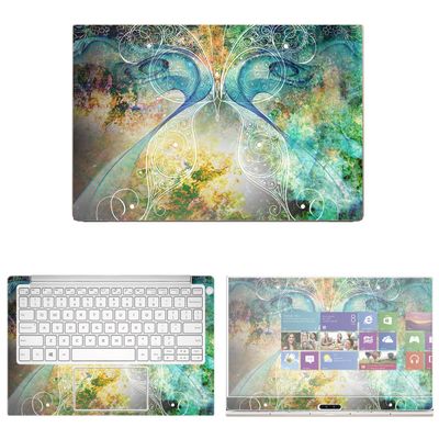Decalrus - Protective Decal Butterfly Skin Sticker for Dell XPS 13 9370 (13" Screen) case Cover wrap DExps13_9370-197