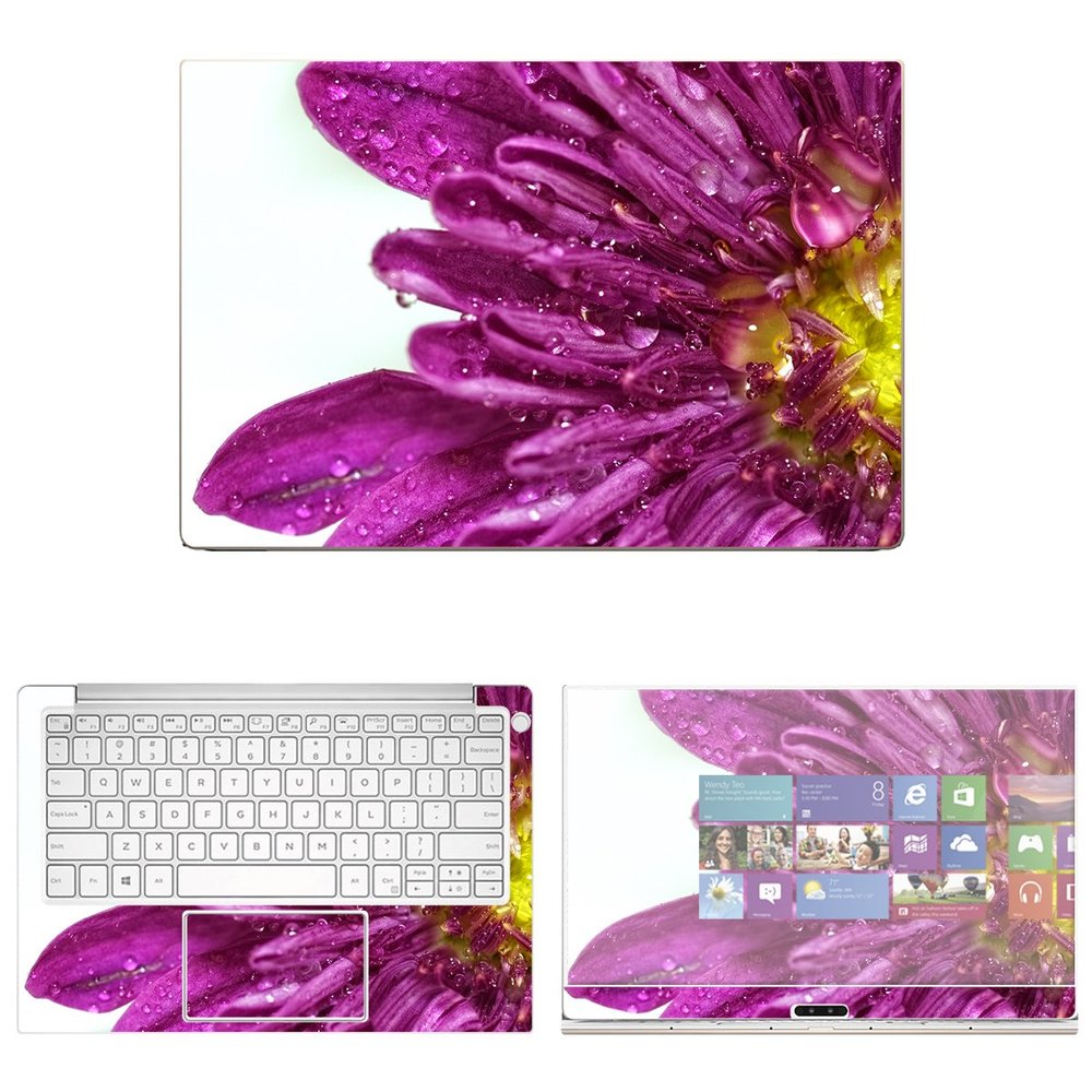 Decalrus - Protective Decal Flower Skin Sticker for Dell XPS 13 9370 (13" Screen) case Cover wrap DExps13_9370-166