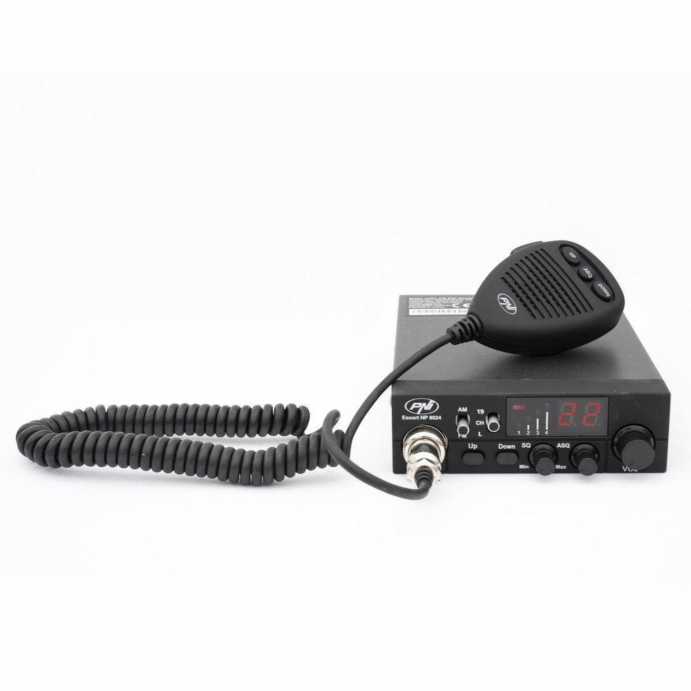 CB Radio PNI 8024 Adjustable ASQ, 12V - 24V, 4W AM/FM
