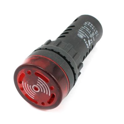 Aexit AD16-22SM Mechanical Speaker Repair Electronic Buzzer DC 24V w Red Speaker Repair Accessories Indicator Light