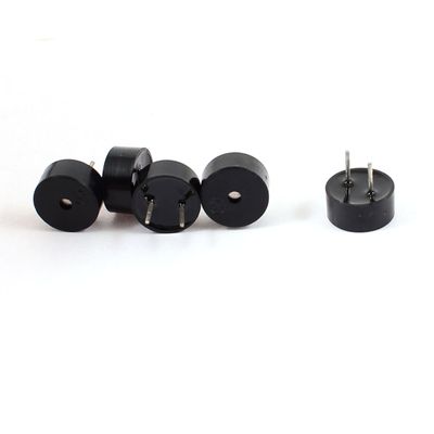Aexit 5 Pcs Security & Surveillance DC 3 5V Electronic Continuous Passive Sound Horns & Sirens Buzzer Black