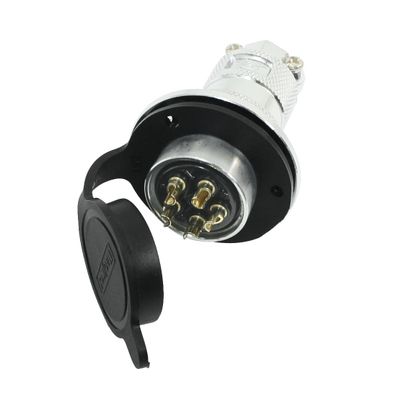 Aexit GX25-5 5P Audio & Video Accessories Male Female Screw debris Aviation Connector Connectors & Adapters w Cover