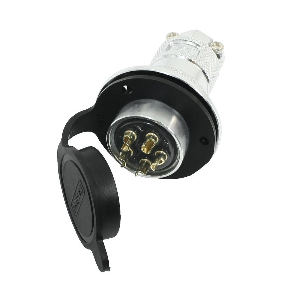 Aexit GX25-5 5P Audio & Video Accessories Male Female Screw debris Aviation Connector Connectors & Adapters w Cover