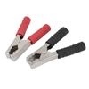 Aexit 2 PCS Electrical Testing 135mm Long Battery Test Alligator Clip Red Voltage Testers Black 300A view 1