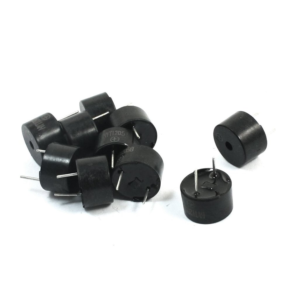 Aexit 10Pcs 12x7.5mm Security & Surveillance DC5V 87dB 2Poles Active Magnetic Horns & Sirens Buzzer Integrated