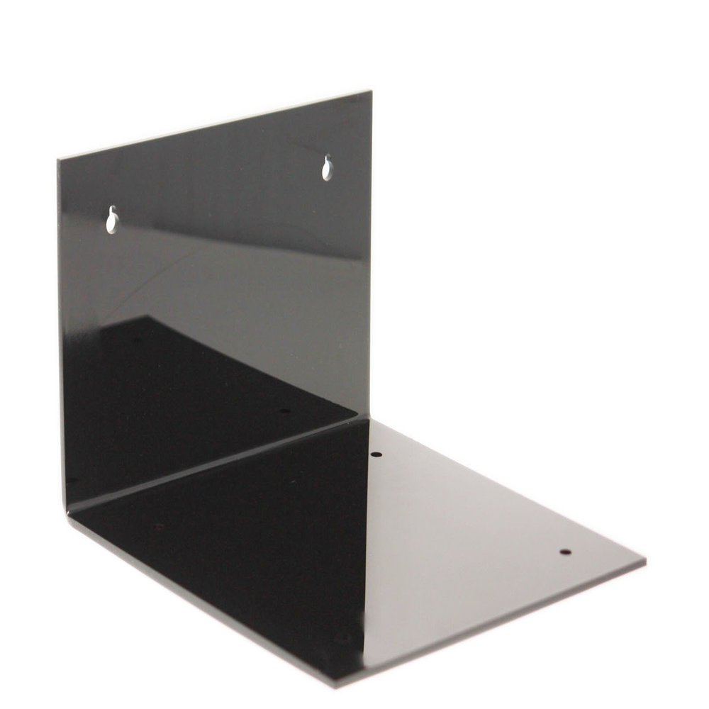Better Display Cases Black Acrylic Wall Mount for 10" x 10" x 10" Display Case (A028-WM)