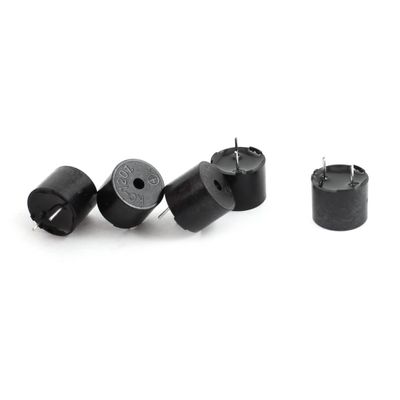 Aexit 5pcs DC Security & Surveillance 1.5V 30mA 2700Hz 2 Terminal Cylinder Industrial Passive Electronic Electromagnetic Continuous Horns & Sirens Sound Buzzer