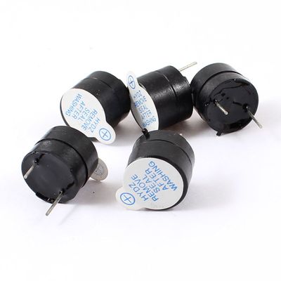 Aexit 5 Pcs Security & Surveillance DC 3/5V Electronic Continuous Sound Horns & Sirens Buzzer 12x9.5mm