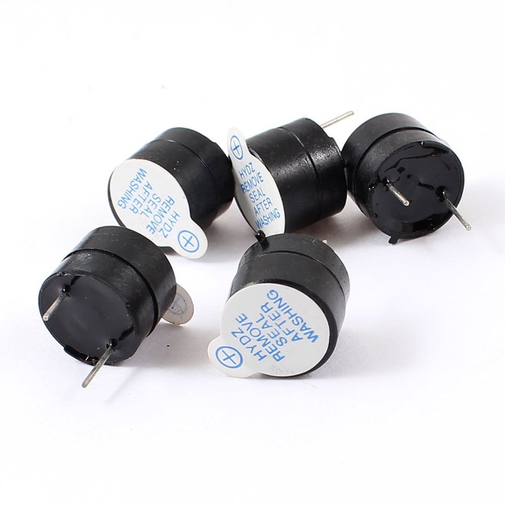 Aexit 5 Pcs Security & Surveillance DC 3/5V Electronic Continuous Sound Horns & Sirens Buzzer 12x9.5mm