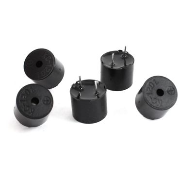 Aexit 5 Pcs Security & Surveillance 12x9.5mm DC 1.5V 30mA 2P Terminal Electromagnetic Horns & Sirens Buzzer 2000Hz