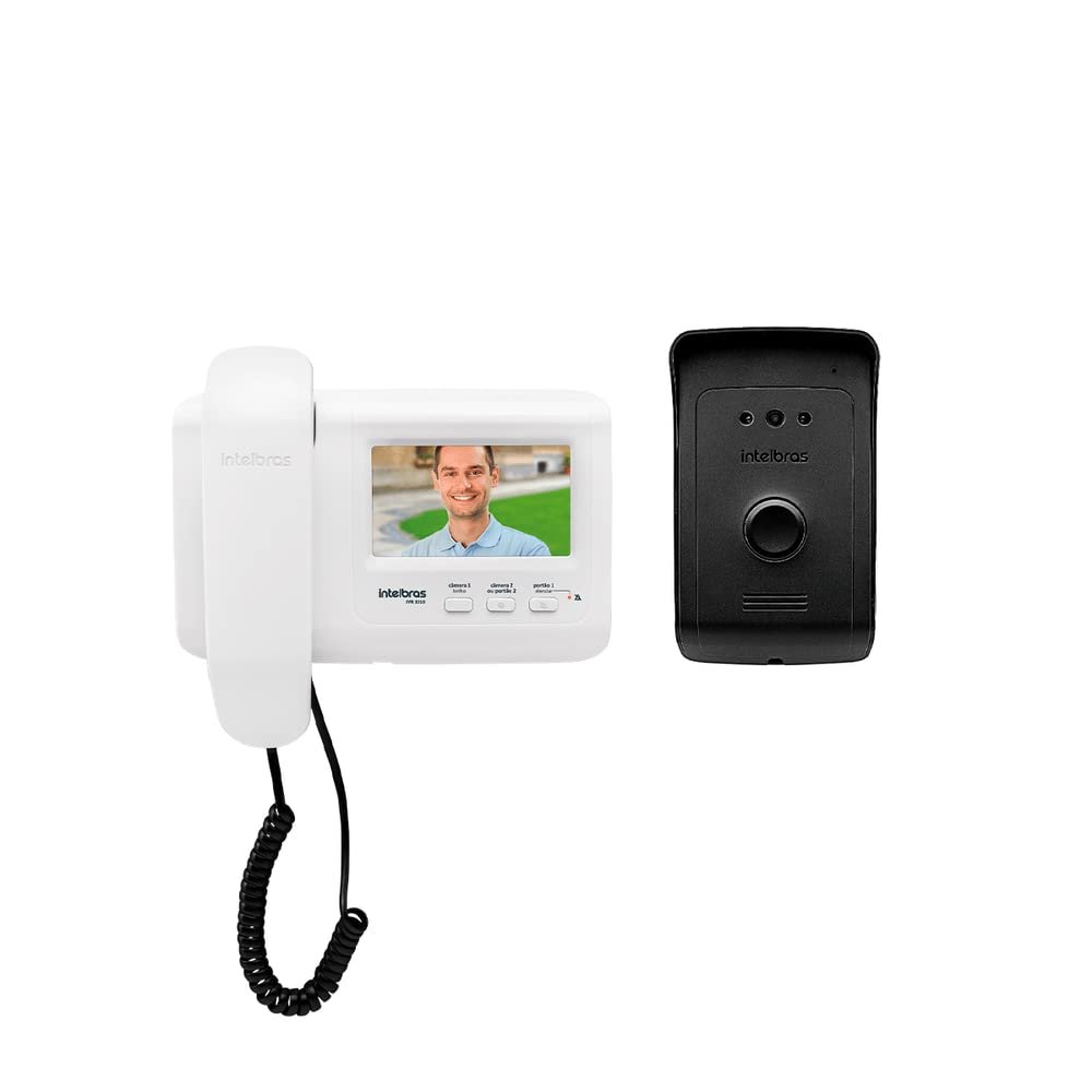 intelbras Video Intercom with Handset IVR 1010 White and Black