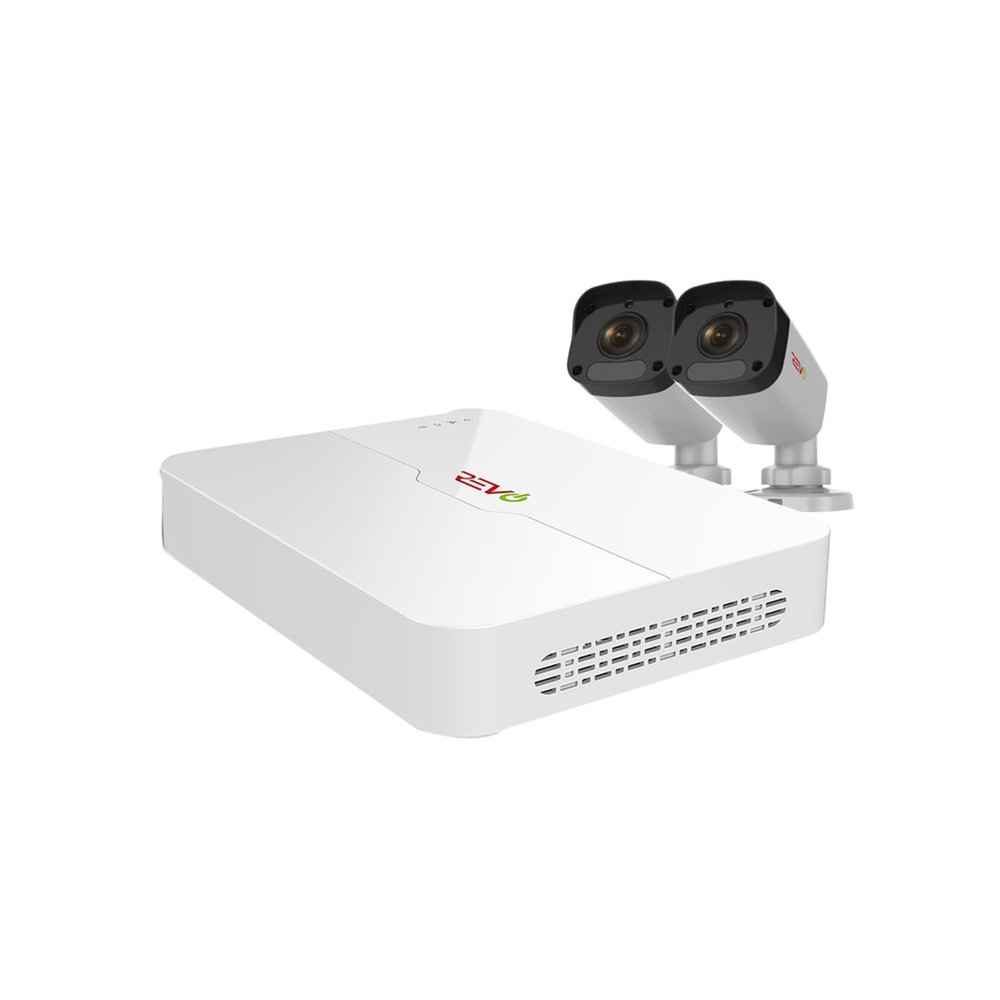 REVO America Ultra HD 4 Ch. 1TB NVR Surveillance System with (2) 2 Megapixel Cameras