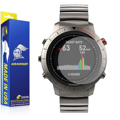 ArmorSuit Garmin Fenix Chronos Anti-Glare Screen Protector (2 Pack) Full Coverage MilitaryShield Screen Protector for Garmin Fenix Chronos - Matte Anti Bubble Film