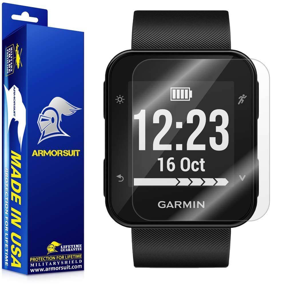 ArmorSuit Garmin Forerunner 35 Screen Protector (2 Pack) Full Coverage MilitaryShield Screen Protector Compatible with Garmin Forerunner 35 -HD Clear Anti-Bubble