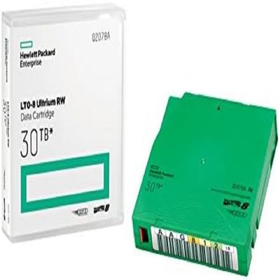 Hewlett Packard Enterprise LTO8 12TB/30TB Data Cartridge (LTO Ultrium 8, 20 Ribbons, Label-Fix)