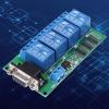 12V 4 Channel Relay Board with RS232 DB9 Interface for Remote Control view 2