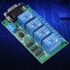 12V 4 Channel Relay Board with RS232 DB9 Interface for Remote Control view 3
