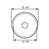 Scandvik 10204 18/10 Stainless Steel 6" Deep Marine Basin view 2