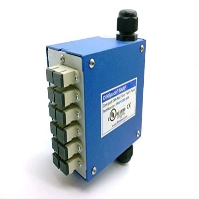 DINSPACE SNAP-12SC-MM Patch Panel, Power Block, Compact, Fiber Optic