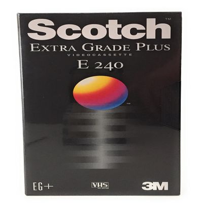 3M Scotch Extra Grad Plus Videocasette E 240 VHS empty cartridge