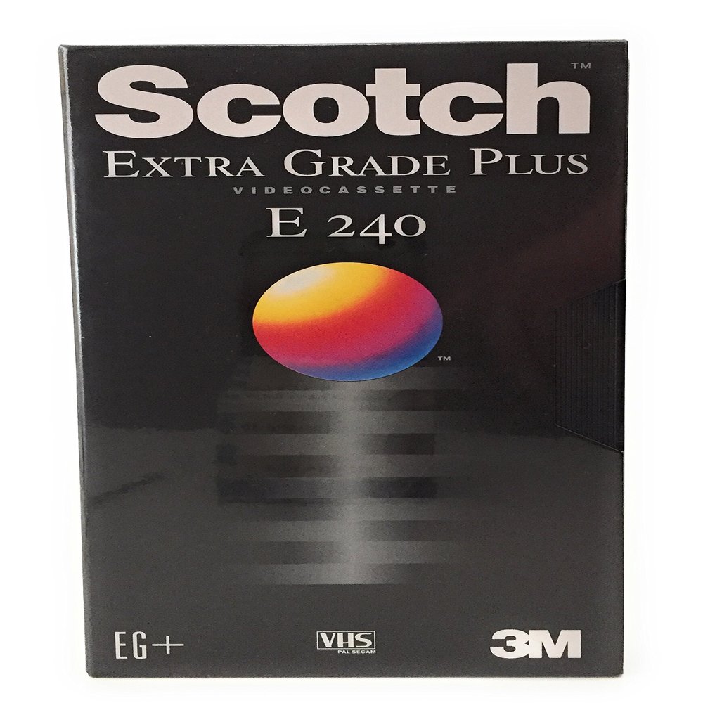 3M Scotch Extra Grad Plus Videocasette E 240 VHS empty cartridge
