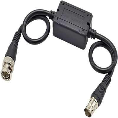 Seco-Larm VG-1C12YQ 4-in-1 Enforcer HD Ground Loop Isolator; TVI/CVI/AHD/Analog Compatible; Reduces Ground Loop Interference; Built-in Surge Protection; Passive Operation, No External Power Required