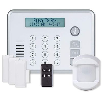 2GIG-Rely-KIT1 with 3 x Wireless Door/Window Sensors 1 x Wireless PIR Motion Detector and 1 x Wireless Keychain Remote