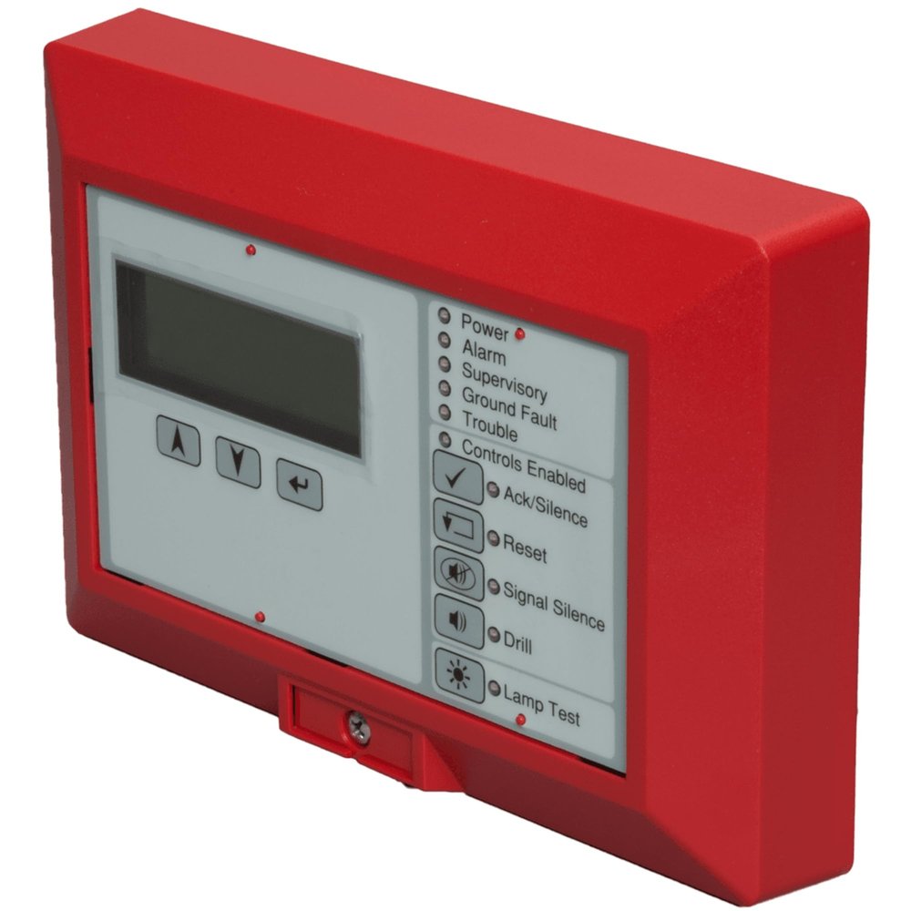 Edwards-Signaling LCD Announcer Alarm K-RLCD-CR Red Touch Wall Mount Alarm