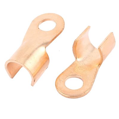 Aexit 2Pcs 1000A Audio & Video Accessories Open Copper Connectors Cable Lugs 21mm Ring for Connectors & Adapters M18 Stud