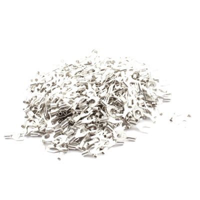 Aexit 500pcs UT0.5-3 Audio & Video Accessories Fork Type Non-Insulated Spade Connectors & Adapters Cable Terminals