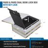 Barska Portable Diversion Dual Book Safe Concealed Lock Box for Secure and Discreet Hidden Storage of Valuables and Personal Items - Paris & Paris view 2