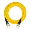 Jeirdus 15Meters 49ft ST to ST Duplex 9/125 Single-Mode Fiber Optic Cable Jumper Optical Patch Cord ST-ST view 1