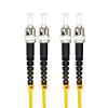 Jeirdus 15Meters 49ft ST to ST Duplex 9/125 Single-Mode Fiber Optic Cable Jumper Optical Patch Cord ST-ST view 2