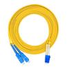 Jeirdus 15Meters 49ft LC to SC Duplex 9/125 Single-Mode Fiber Optic Cable Jumper Optical Patch Cord LC-SC view 1