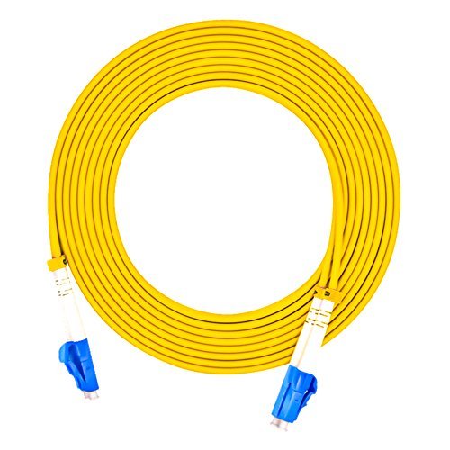 Jeirdus 15Meters 49ft LC to LC Duplex 9/125 Single-Mode Fiber Optic Cable Jumper Optical Patch Cord LC-LC