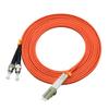 Jeirdus 30Meters 100ft LC to ST Duplex 50/125 OM2 Multimode Fiber Optic Cable Jumper Optical Patch Cord LC-ST view 3