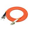 Jeirdus 30Meters 100ft LC to ST Duplex 50/125 OM2 Multimode Fiber Optic Cable Jumper Optical Patch Cord LC-ST view 4