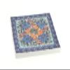 Blue Rose Polish Pottery - Orange Ashley Tile - 4.5"" Square - Ceramic Decorative Tile for Kitchen Backsplash, Trivet or Wall Art view 1