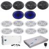 Rockville RMSTS65B Bundle: (2) Pairs 6.5" 800W Marine Boat Speakers, (4) Pairs RMSTS69W 6x9 1000W Speakers, (2) MS10LB 10" Subwoofer, RXM-S6 6-Ch 660W Amplifier, RXM-S30 4-Ch 660W Amplifier, 10-Items view 1