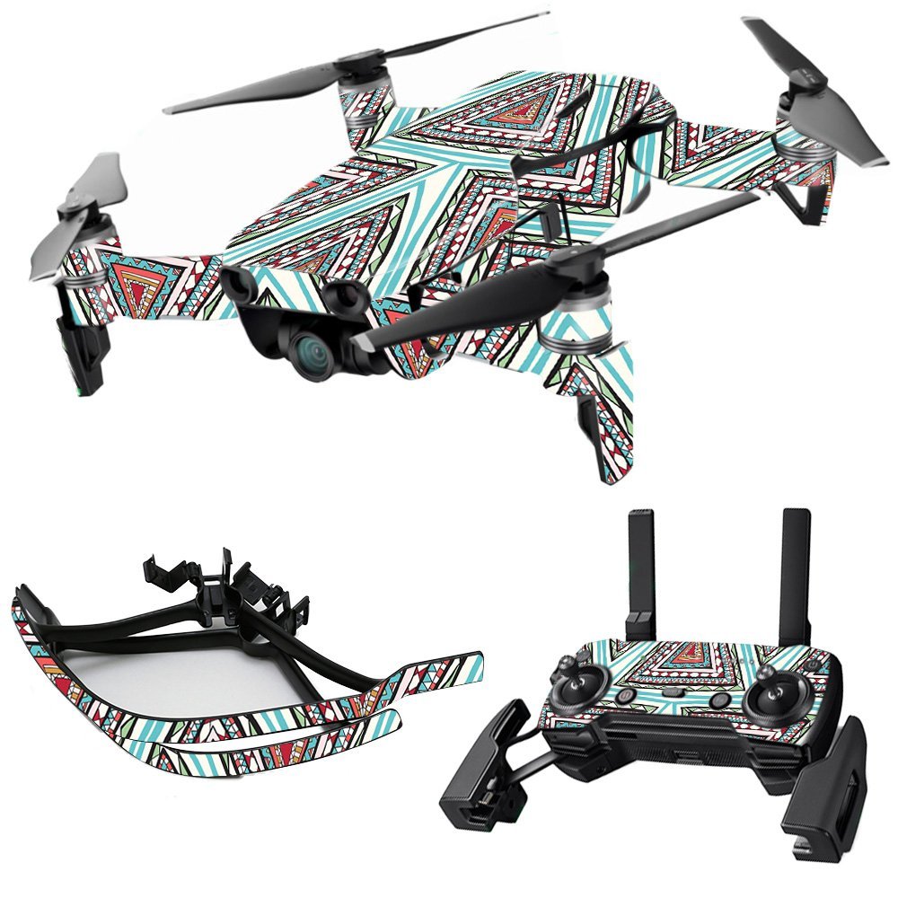 MightySkins Skin Compatible with DJI Max Coverage - Aztec Pyramids | Protective, Durable, and Unique Vinyl Decal wrap Cover | Easy to Apply, Remove, and Change Styles | Made in The USA